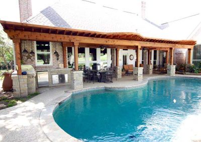 Custom Home With An Outdoor Kitchen